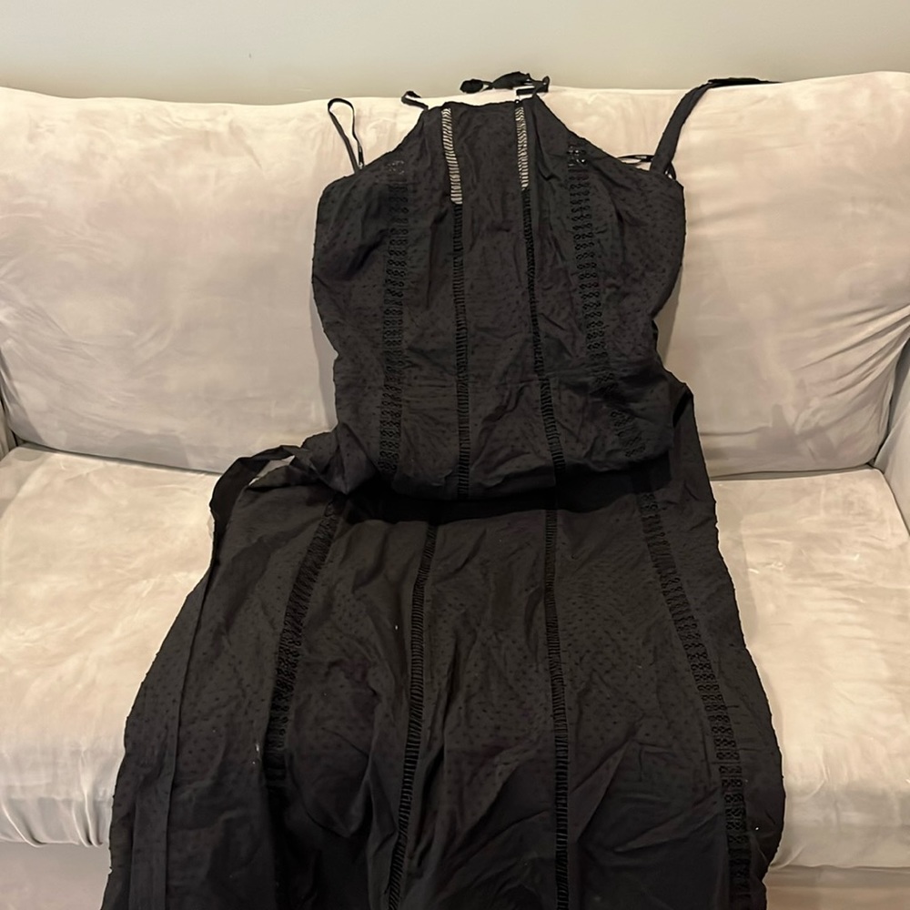 Neck tie summer dress